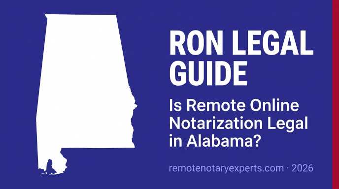 Is Remote Online Notarization Legal in Alabama? (2026)